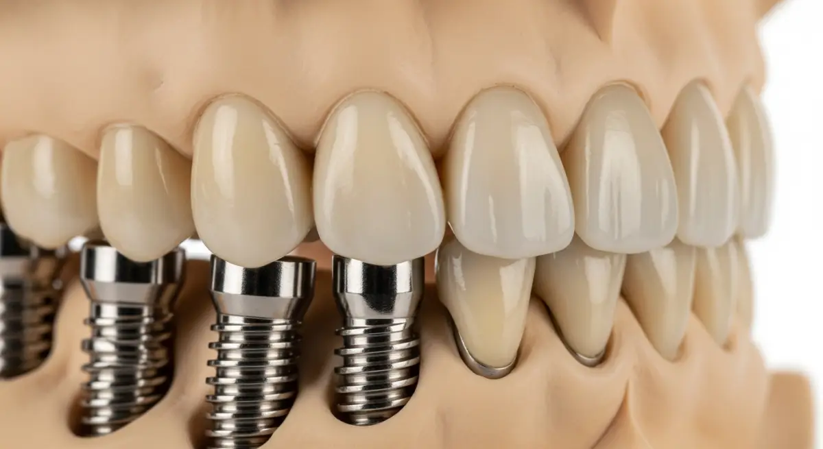 Patient smiling confidently after successful All-on-6 full arch dental restoration