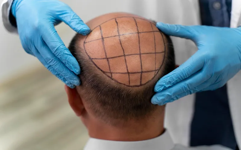 PRP therapy injection for hair loss treatment