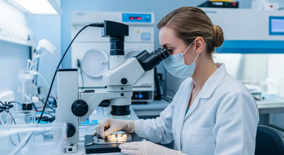 IVF laboratory embryo culture facility at accredited fertility center